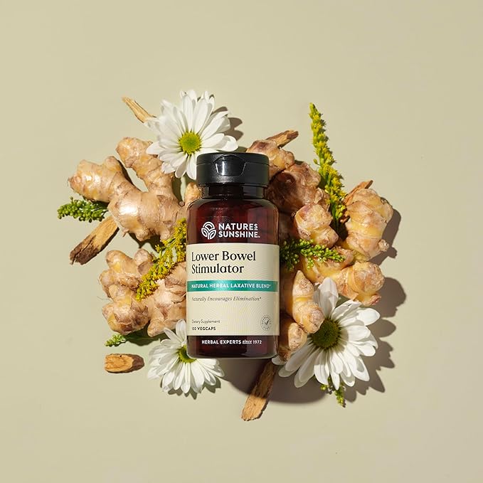 Nature's Sunshine Lower Bowel Stimulator - Helps Relieve Constipation - Cleanse & Detox Your Colon with Natural Herbal Ingredients - 25 Servings - 100 Vegcaps-StrideForce Fitness