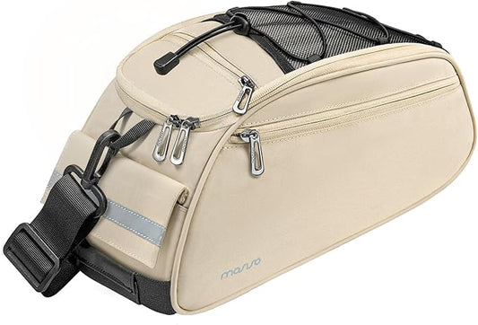 MOSISO Bike Rack Bag, Waterproof Bicycle Trunk Pannier Rear Seat Pouch Cycling Bike Carrier Backseat Storage Luggage Saddle Shoulder Bag-StrideForce Fitness