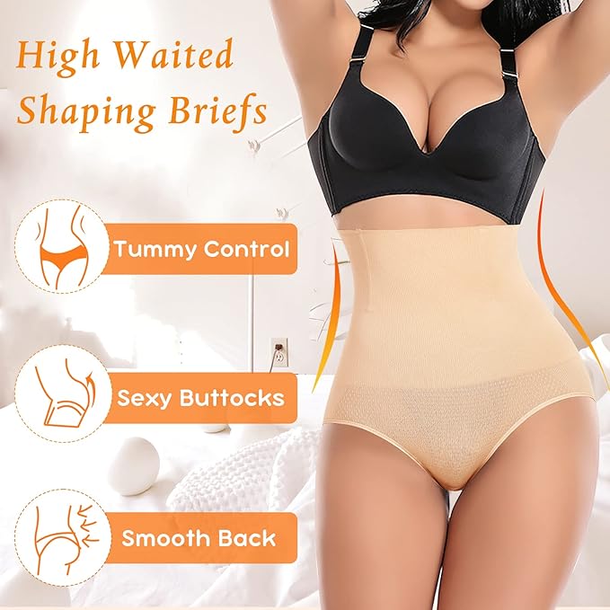 Tummy Control Shapewear Panties for Women High Waisted Body Shaper Slimming Shapewear Underwear Girdle Panty-StrideForce Fitness