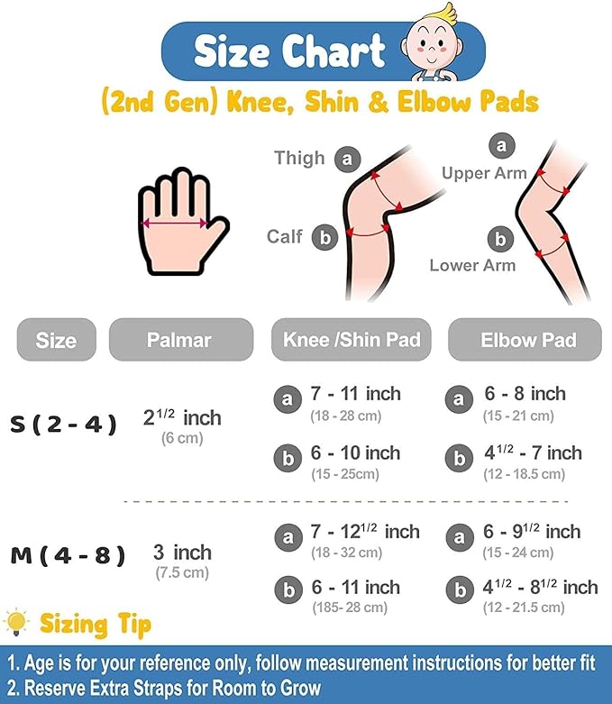 Soft-Style Kids Knee and Elbow Pads with Bike Gloves, Flexible Impact-Resistant Gear for Ages 2-11, Designed for Balance Bikes, Roller-Skating, and Skateboarding-StrideForce Fitness