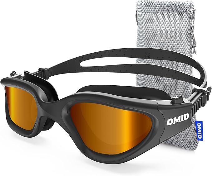 OMID Swim Goggles, P2 Polarized Swimming Goggles for Men Anti-fog Goggles Swimming for Adult Women-StrideForce Fitness