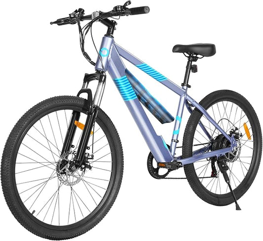 Electric Bike for Adults,36V Built-in Invisible Removable Battery,350W Brushless Motor(Peak 450W) Electric Mountain Bike,26" Tires&Front Fork Suspension,UL Certified 7-Speed-StrideForce Fitness