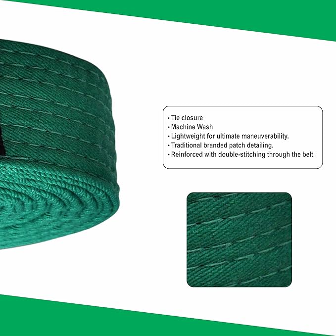 Martial Arts Belt for Karate, Judo, Aikido and Taekwondo - Durable Cotton-Polyester Blend for Adults and Kids-StrideForce Fitness