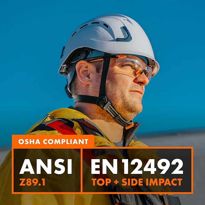 Defender Safety H2 Safety Helmet Hard Hat, Type 2 Class C and E, ANSI Z89.1 and EN 12492 Rated-StrideForce Fitness