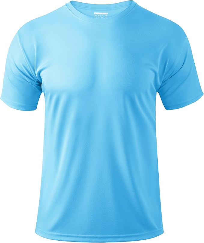 Boladeci Men's Swim Shirt Short Sleeve UPF 50+ Sun Protection SPF UV Moisture Wicking Lightweight Quick Dry Rash Guard-StrideForce Fitness