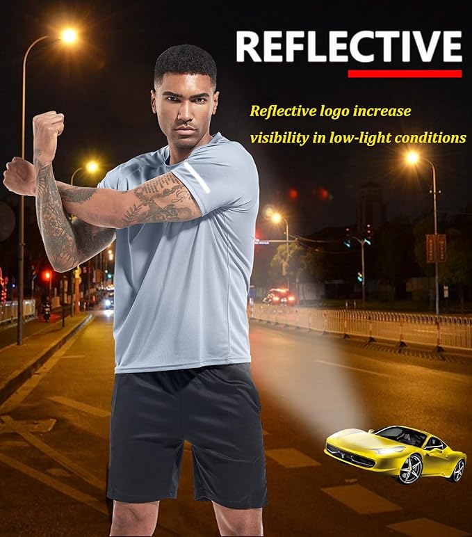 Boyzn 1, 3, 5 or 7 Pack Men's Workout Running Shirts, Dry Fit Moisture Wicking T-Shirt, Gym Athletic Short Sleeve Tee Shirts-StrideForce Fitness