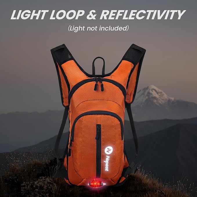 Nepest Hydration Pack Backpack for Women & Men, Lightweight Water Backpack with 2L Water Bladder for Hiking Cycling Running Biking-StrideForce Fitness