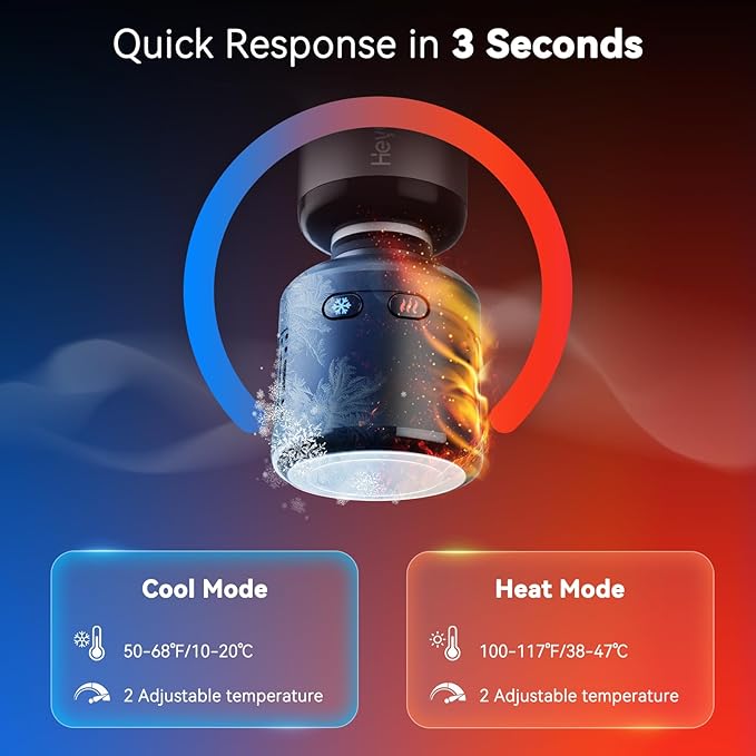 Mini Massage Gun with Heat and Cold, Deep Tissue Massage Gun, Portable Percussion Muscle Massager with 4 Massage Heads for Athletes-StrideForce Fitness