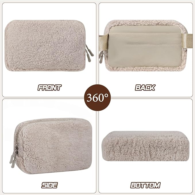 MoKo Fanny Packs for Women Men, Fashion Running Waist Packs, Crossbody Mini Bag Fanny Pack Belt Bag with Adjustable Strap for Running Outdoors Workout Travel Hiking Cycling-StrideForce Fitness