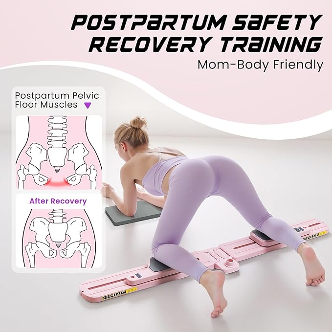 Pilates Equipment, Pilates Board - Multifunctional Pilates Reformer, Reformer Pilates Machine with Reps,Kcal & Timer Display, Home Pilates Kit with Resistance Bands - Workout Sets for Women-StrideForce Fitness