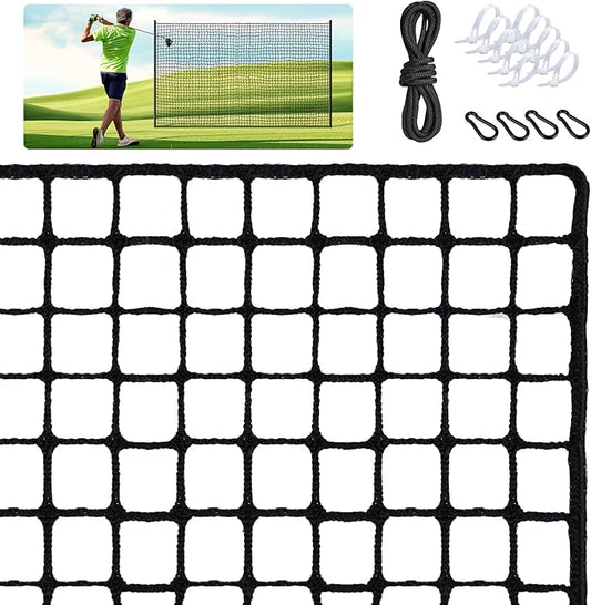 Golf Net, Golf Practice Net, for Backyard 10/15/20/25/30/40/50ft Indoor Nylon Netting-StrideForce Fitness