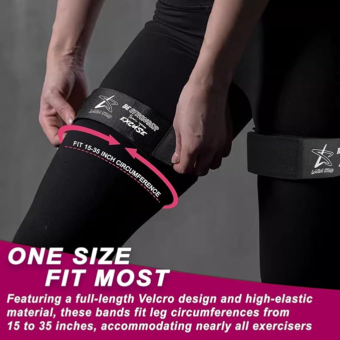 BFR Occlusion Bands for Women Glutes,Blood Flow Restriction Bands for Legs, Butt & Hip Building, Workouts, Best Fabric Resistance Bands for Squat Butt & Thigh