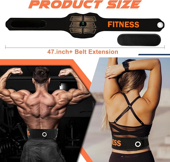 FDA Cleared, MHD TENS Ab Stimulator, TENS & PMS Muscle Stimulator and Muscle Improvement - Your Ab Machine for Effortless Fitness-StrideForce Fitness