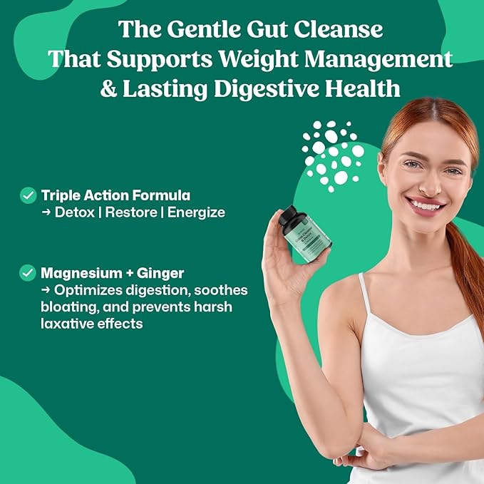 ColonBroom 15 Day Colon Cleanse & Detox Cleanse for Weight Loss with Probiotics & Magnesium to Support Digestion, Reduce Bloating & Boost Metabolism - Gentle & Effective Gut Detox for Women, Pack of 3-StrideForce Fitness