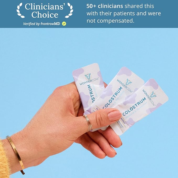 Colostrum Supplement Powder for Gut Health, Immune Support, Muscle Recovery & Wellness | Natural IgG Pure Whole Bovine Colostrum Superfood, Elderberry, 30 Servings-StrideForce Fitness