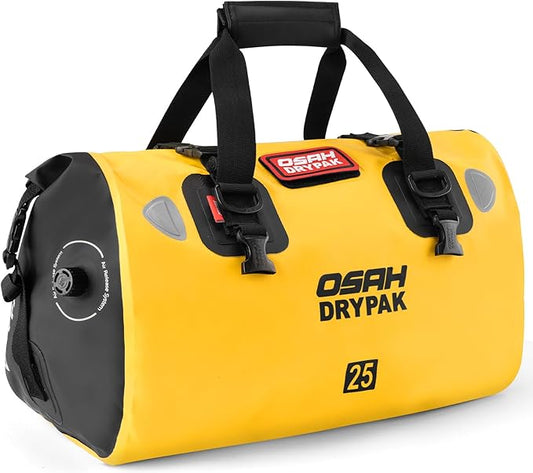 Waterproof Duffel Bag - Motorcycle Dry Bag Tail Bag with Large Storage Space, Waterproof Luggage Duffle Bags with Outer Mesh Zipper Pocket for Camping, Kayaking, Fishing & Traveling-StrideForce Fitness