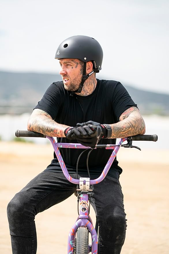 Triple Eight Deep Cover Helmet - Ideal for Skateboarding, Bicycling, BMX, and Roller Skating-StrideForce Fitness