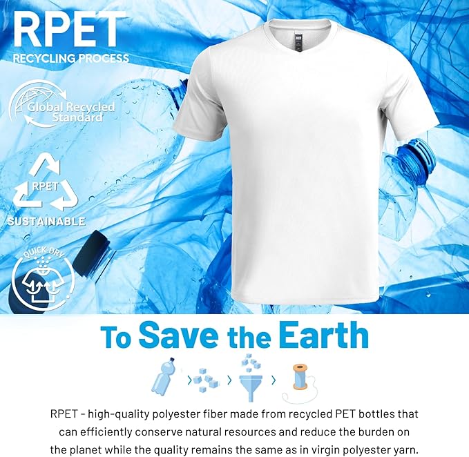 MIER Men's Quick Dry Workout Shirts Moisture Wicking Running Athletic Performance T-Shirts Recycled Polyester Top Tee-StrideForce Fitness