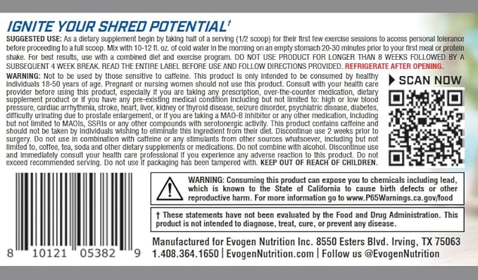 Evogen Evoburn - Thermogenic Fat Burner for Men & Women | Energy, Focus, & Appetite Control | Advanced Metabolism Booster Fat Burner Formula with MitoBurn & Caffeine | Orange Sunrise | 30 Servings-StrideForce Fitness