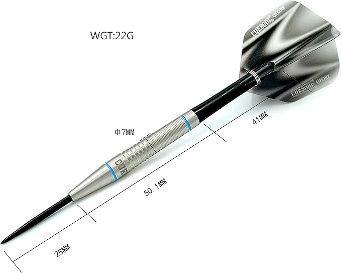 CUESOUL Professional Tungsten Steel Tip Dart Set 85% Tungsten 22g/24g/26g-Glory Series-StrideForce Fitness