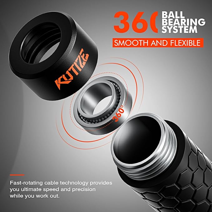 Jump Rope, Weighted Jump Rope for Men Women, Adjustable 1lb Heavy Skipping Ropes, Suitable for Boxing, Cardio, Home Fitness, Training Muscle, Home Gym Workout Equipment for Full Body Exercise-StrideForce Fitness