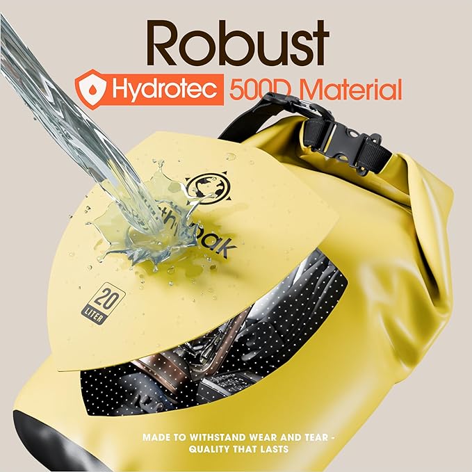 Earth Pak Waterproof Dry Bag - Roll Top Waterproof Backpack Sack Keeps Gear Dry for Kayak with Waterproof Phone Case-StrideForce Fitness