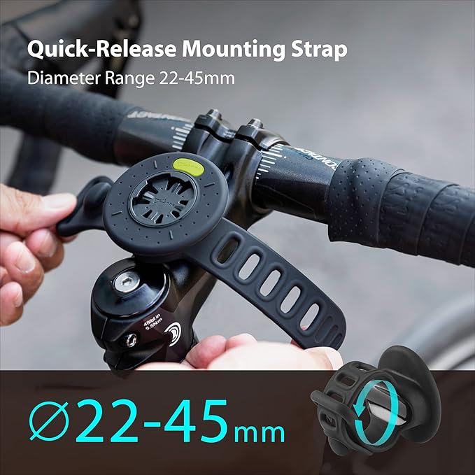 BONE Run + Bike Tie Connect Kit 2, 2-in-1 Running & Bike Phone Holder, Detachable & Rotatable 360° Sport Armband & Phone Mount Compatible with Most Smartphones (Stem/Armband 2-in-1 Connection Kit)-StrideForce Fitness