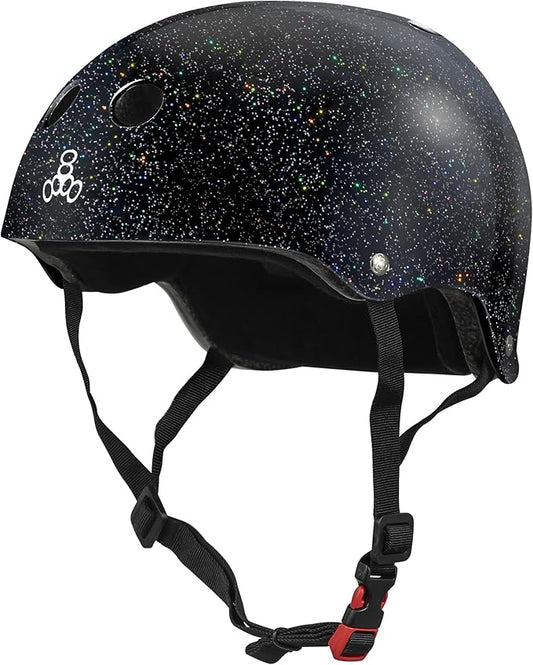 Triple Eight Certified Sweatsaver Helmet for Skateboarding, BMX, Roller Derby, Roller Skating, Inline Skating, Scooter and Bike-StrideForce Fitness