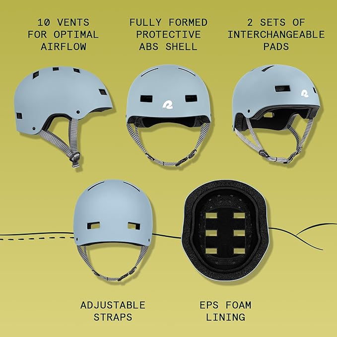 Retrospec Dakota Adult Bike Helmet for Adults - Multi-Sport Protection for BMX, Skating, Scooter, and Skate - Adult Men Skateboard Helmets-StrideForce Fitness