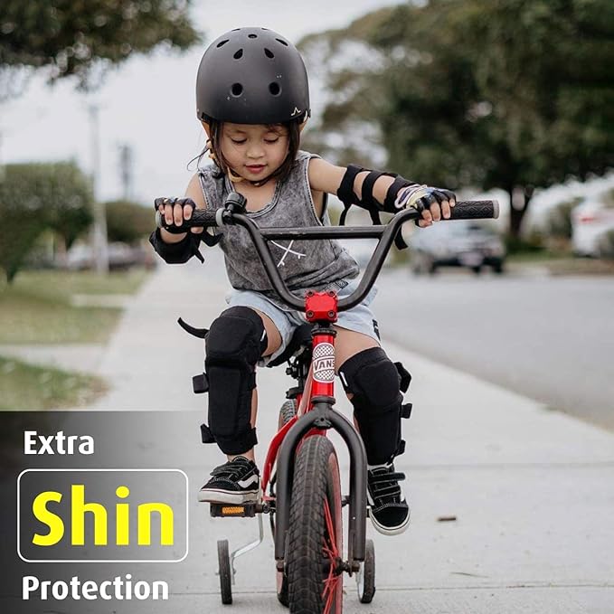 Soft-Style Kids Knee and Elbow Pads with Bike Gloves, Flexible Impact-Resistant Gear for Ages 2-11, Designed for Balance Bikes, Roller-Skating, and Skateboarding-StrideForce Fitness