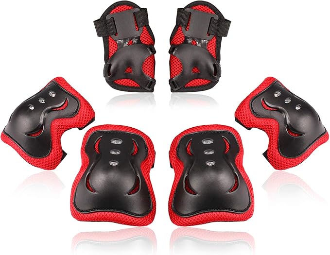 BOSONER Kids/Youth Knee Pad Elbow Pads Guards Protective Gear Set for Roller Skates Cycling BMX Bike Skateboard Inline Skatings Scooter Riding Sports-StrideForce Fitness
