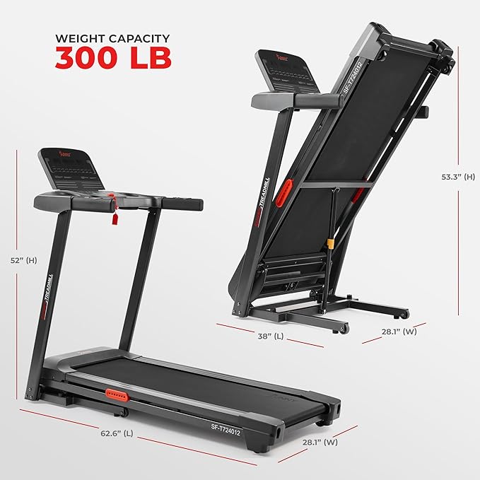 Sunny Health & Fitness Smart Wi-Fi Treadmills-StrideForce Fitness