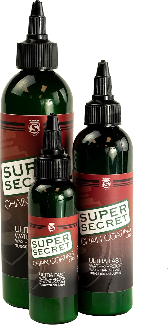 SILCA Super Secret Bike Chain Lube - Liquid Chain Wax to Clean, Smooth & Silence - Ultra Fast Bike Lube - Special Formula for Friction Reduction & Improved Wattage Output in All Weather-StrideForce Fitness