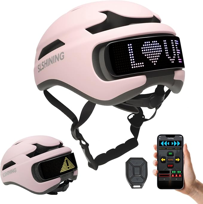 Smart Bike Helmet with Light: Bicycle Helmets for Adult Teens for Mountain & Road Cycling Electric Scooter Skateboard Skating-StrideForce Fitness