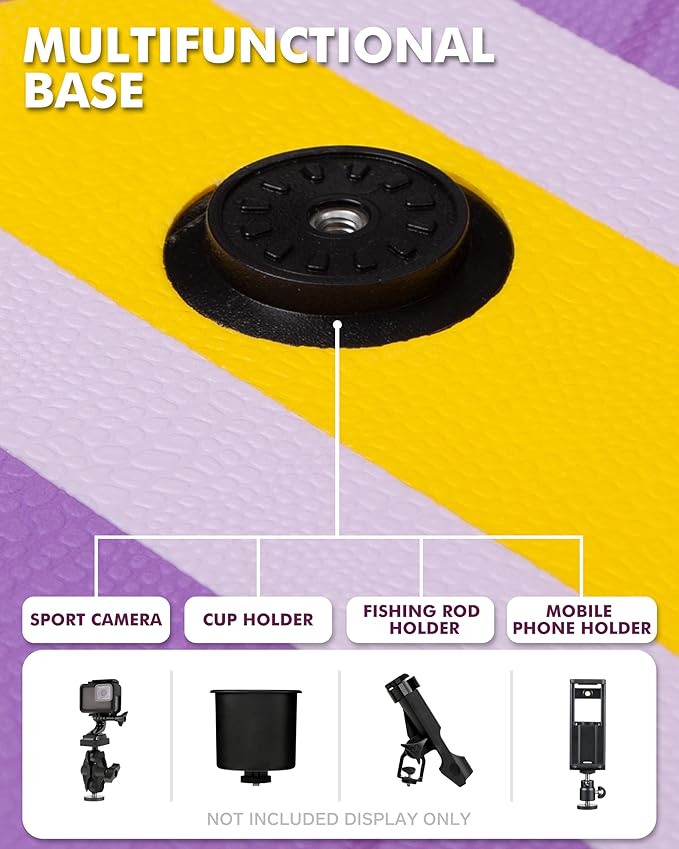 11'6"x35" Inflatable Paddle Board, 450lbs Extra Wide Stand Up Sup Board for Adults, Blow Up Paddleboard Kayak Non-Slip Stable Deck Boat for Yoga Fishing Surf-StrideForce Fitness