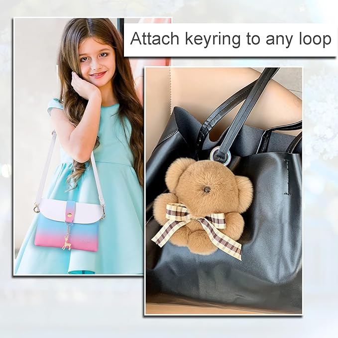 10Pack 3/4 Inch Round Carabiner, Metal Keychain Rings Spring O Ring for Purse Shoulder Bag Chain Ring Clip Replacement Paracord Keychain Lanyard Leather DIY Crafts (Rainbow)-StrideForce Fitness