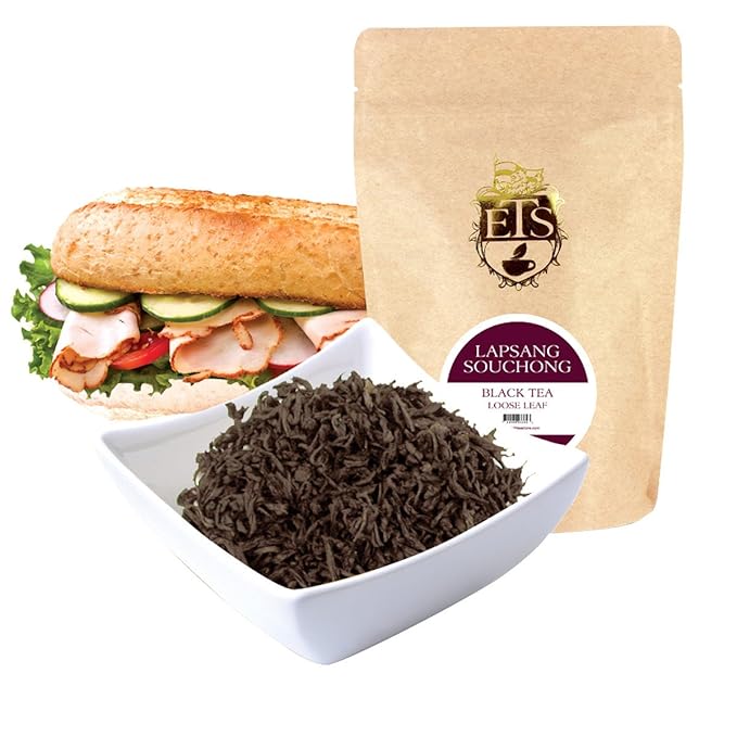 Lapsang Souchong China Black Tea Pouches - 4oz | Loose Leaf Smoky Black Tea | Bold Pine-Smoked Flavor | Premium Wuyi Mountains Tea | Unique Traditional Chinese Brew-StrideForce Fitness