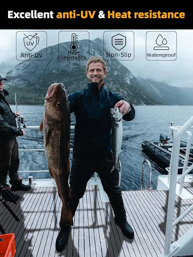 FOCEAN Boat Flooring EVA Foam Boat Decking Faux Teak Marine Flooring Boat Mat Boat Carpet Sheet for Motorboat RV Yacht Kayak Surfboard, 94.5"x 47.2"/35.4"/23.6"/15.7"-StrideForce Fitness