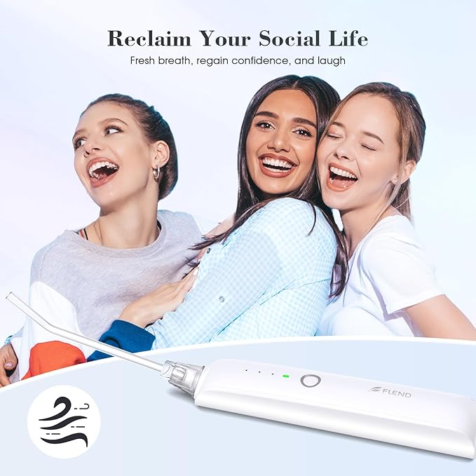 Electronic Tonsil Stone Remover Vacuum, 5X Magnifying Mirror, 3 Modes, LED Light Mouthwash, Bad Breath Water Flosser