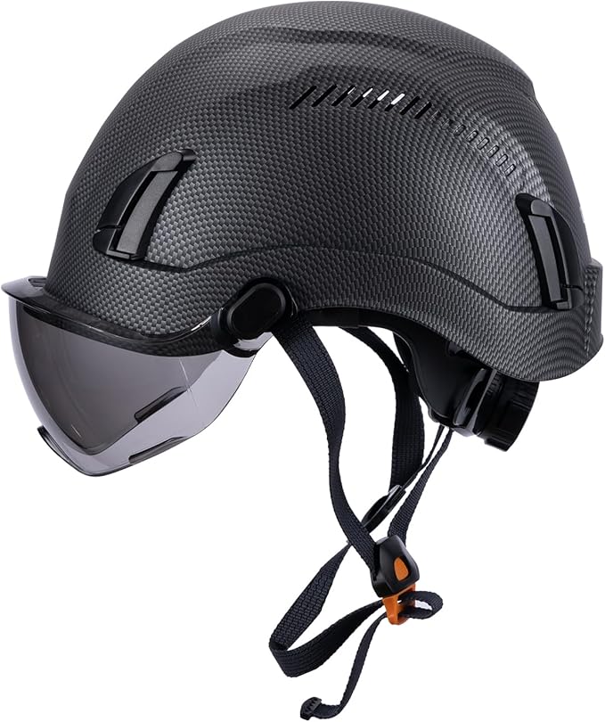 Land Helmets EcoPro Safety Helmet - ANSI/ISEA Z89.1-201 Type 1 Class C Vented - OSHA Approved - Lightweight Helmet with 6 Pt Suspension for Arborist, Industrial & Fall Protection-StrideForce Fitness