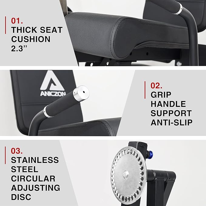 ANICZON Leg Extension and Curl Machine, Leg Rotary Extension for Thigh with Adjustable Seat & Backrest, Lower Body Leg Machine with Plate Loaded for Home Gym-StrideForce Fitness