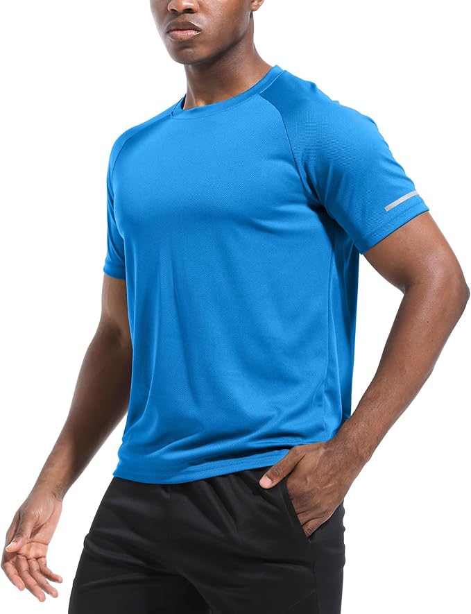 Boyzn 1, 3, 5 or 7 Pack Men's Workout Running Shirts, Dry Fit Moisture Wicking T-Shirt, Gym Athletic Short Sleeve Tee Shirts-StrideForce Fitness