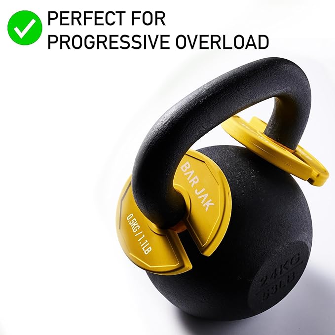 Micro Plates. 0.5 KG Weight Plate, x4 Pieces, Fractional Weight Plates, Dumbell Weights, Kettlebell weights Training.-StrideForce Fitness