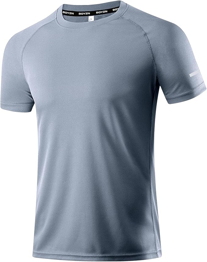 Boyzn 1, 3, 5 or 7 Pack Men's Workout Running Shirts, Dry Fit Moisture Wicking T-Shirt, Gym Athletic Short Sleeve Tee Shirts-StrideForce Fitness