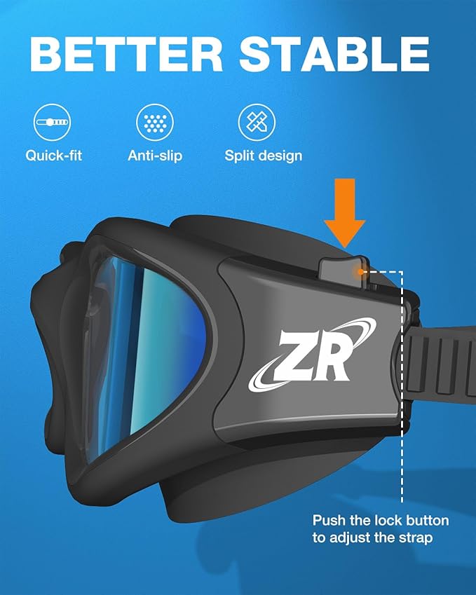 ZIONOR G1 Polarized Swimming Goggles for Unisex Adult Women Anti Fog 100% Anti UV Diving Goggles-StrideForce Fitness