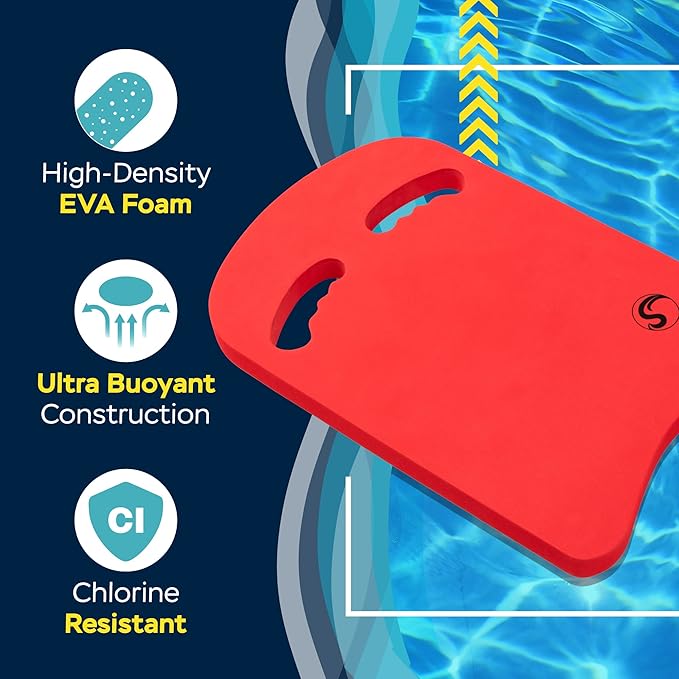 Sunlite Sports Swimming Kickboard - One Size Fits All - A Great Training Aid for Children and Adults-StrideForce Fitness
