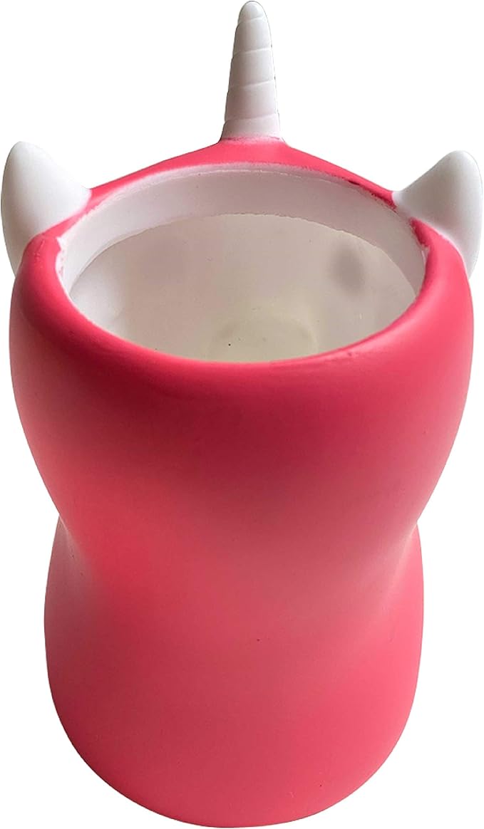 Kids Toothbrush Holder Toothbrush Organizer – Durable Silicone Animal Tooth Brush Holder – Easy to Clean Toothbrush and Toothpaste Holder – Toothbrush Holders for Bathrooms by Lily’s Home [Unicorn]