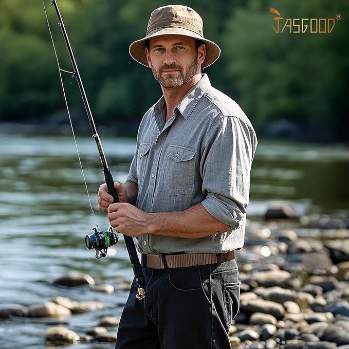 JASGOOD Nylon Canvas Breathable Military Tactical Men Waist Belt With Plastic Buckle-StrideForce Fitness