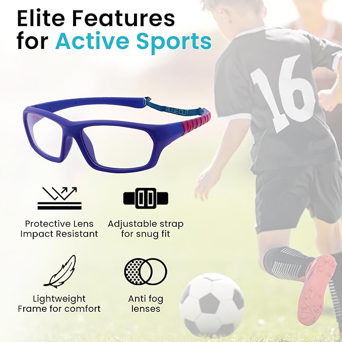 BLUE CUT Sports Protection Goggles, Anti-Fog Lenses Safety Glasses for Basketball, Pickleball and All Outdoor Sports-StrideForce Fitness