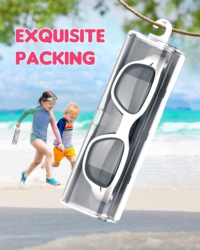 Kids Swim Goggles,Swimming Goggles for Kids 6-14, Anti-Fog UV Protection Pool Glasses for Boys Girls-StrideForce Fitness